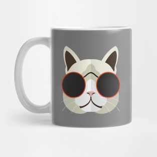 Cute Cat Face Mask Mug